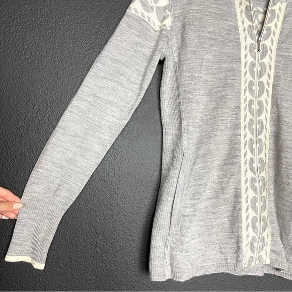 Obermeyer Wool Long Sleeve‎ Sweater Cardigan Jacket Size Medium Women - Picture 6 of 14